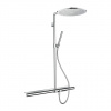 Axor Showersolutions - Sprchový systém s termostatickou batériou 800 a hlavovou sprchou 350, jeden prúd, chróm, HG 27984000