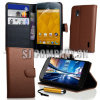 Kožený obal LG Google Nexus 4 – Wallet – hnedá