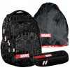 Školská taška - batoh Marvel Avengers 3 v 1 ČIERNY