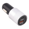 Nabíjačka do auta USB-C + USB-A, 3,1 A (12 W), 12–24 V Strieborná