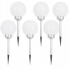Solárne svietidlá - LED Solárne lampy Mlieko Kula 6 ks (Solárne svietidlá - LED Solárne lampy Mlieko Kula 6 ks)