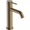 Hansgrohe Tecturis S - Páková umývadlová batéria 110 EcoSmart+ s odtokovou súpravou, kartáčovaný bronz 73310140