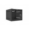 LANBERG RACKOVÁ SKŘÍŇ 10'' NÁSTĚNNÁ 4U/280X310 (FLAT PACK) S PROSKLENÝMI DVEŘMI ČERNÁ