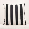 Vankúš - Dekoratívne vankúš 45x45 cm biele a biele pruhy # (Dekoratívne vankúš 45x45 cm biele a biele pruhy #)