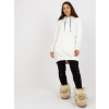 Mikina klokanka - biela (Dámska predĺžená mikina)