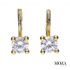 MOZA gold Náušnice MG2309 Farba kameňa: Biela, Farba Zlata: žlté Au