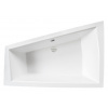 BESCO INTIMA DUO 170 x 125cm ľavá vaňa asymetrická hranatá, akrylátová, biela lesklá, #WAID-170-NL