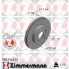 ZIMMERMANN Brzdový kotúč 590.2561.52