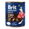 BRIT Dog Premium by Nature Beef with Tripes konzerva 800g