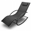Záhradné lehátko - Záhrada Deckchair Rocking Black Novinka (Záhrada Deckchair Rocking Black Novinka)