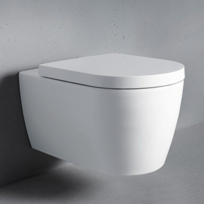 DURAVIT ME by Starck závesné WC Rimless s hlbokým splachovaním, 370 x 570 mm, biela, s povrchom HygieneGlaze, 2529092000