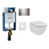 Geberit SET Kombifix 110.302.00.5 +WCzávesné Id.Stand.TESI Rimless+sedSC+Sigma30 ChrL/ChrM 110.302.00.5 NE6