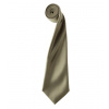 Premier Workwear Pánska saténová kravata PR750 Sage -ca. Pantone 5497 144 x 8,5 cm