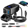 MOTOCYKLOVÁ NABÍJAČKA VOLTOMER USB + USB-C typ C QC 3.0 3Ccc
