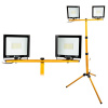 Ľad halogénový reflektor 2x50w + nastaviteľný stavebný statív 92-186cm