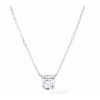 DINH VAN - Le Cube Diamant medium necklace WG and Diamond - Náhrdelník