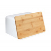 Wenko | WENKO 54099100 - Chlebník KUBO 35x26,5 cm biela/hnedá | WE0460