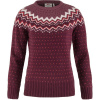 FJÄLLRÄVEN Övik Knit Sweater W Dark Garnet - S