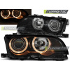 TUNINGTEC Predné svetlá BMW E46 09/01-03/03 coupe cabrio Angel Eyes černá