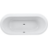 LAUFEN Solutions oválna vaňa akrylátová (s konštrukciou), odtok v strede, 1800 x 800 x 460 mm, biela, H2245110000001