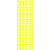 Weidmüller 1852410000 SFX 14/23 NEUTRAL GE V2 značenie káblov Druh montáže: káblové spony Potlačiteľná plocha: 8.20 x 23 mm žltá Počet markerov: 160 160 ks; 1852410000