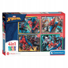 CLEMENTONI Spiderman 4v1 12+16+20+24 dielov