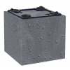 Kvetináč Prosperplast SIERRA SQUARE beton effect 38,5 cm antracit