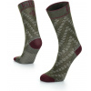 Kilpi CYCLER-U Unisex bežecké ponožky RU0906KI Kaki 35