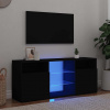 zahrada-XL TV skrinka s LED svetlami čierna 120x30x50 cm 804302