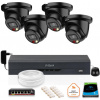 SADA 4 čiernych IP kamier Dahua 8mpx IPC-HDW2849TM-S-IL-BLACK + DISK