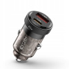 2-PORTOVÁ AUTONABÍJAČKA TECH-PROTECT CC45W PD45W/QC3.0 ČIERNA