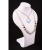 Dekolt na šperky výška 41cm biela koža (A091W)