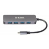 D-Link DUB-2340 USB-C to 4-Port USB 3.0 Hub with Power Delivery