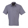 Premier Workwear Pánska košeľa s krátkym rukávom PR202 Steel -ca. Pantone 6545 41 (16)