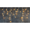 Reťaz MagicHome Vianoce Icicle, 480 LED teplá biela, cencúľová, jednoduché svietenie, 230 V, 50 Hz, IP44, časovač, exteriér, osv
