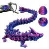 Kryštálový Drak Mini + Vajíčko, 30 cm Dĺžka, Kreatívna Kĺbová Figurka