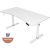 AROZZI herný stôl ARENA MOTO WHITE/ motorizovaný/ nastavenie výšky 72 - 118 cm/ biely