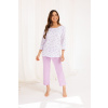 Regina 720 3/4 M-XL Z25/26 dámske pyžamo fialová M