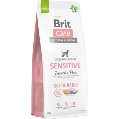 BRIT Care Dog Sustainable Sensitive Insect & Fish Krmivo pro psy 12 kg