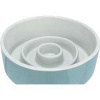 Keramická miska na pomalé kŕmenie, kruhy, šedomodrá 0,45 l/ o 14 cm