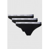 Dámske tangá Calvin Klein QD5209E UB1 3PACK M Čierna