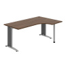 OFFICE PRO s.r.o. HOBIS kancelársky stôl pracovný tvarový, ergo ľavý - FE 1800 60 L, orech