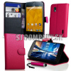 Kožený obal LG Google Nexus 4 – Wallet – ružová