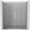 Mexen Rox Duo posuvné sprchové dvere 200 cm, transparentné, biele - 8C2-200-002-20-00