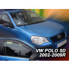 Deflektory VW POLO 5dv od 2002 do 2009