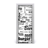 Fototapeta samolepiace dvere menu v reštaurácii 75x205