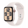 Apple Watch SE GPS + Cellular 44mm Starlight Aluminium Case with Starlight Sport Band - S/M (MXGT3QC/A)