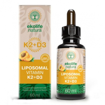 Liposomal Vitamin K2 + D3 60ml Ekolife Natura