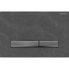 GEBERIT Sigma50 Square dvojčinné ovládacie tlačidlo, čierny chróm/bridlica mustang, 115.671.JM.2