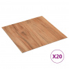 vidaXL Samolepiace podlahové dosky 20 ks, PVC 1,86 m², prírodné - Hnedá - 71129-25894